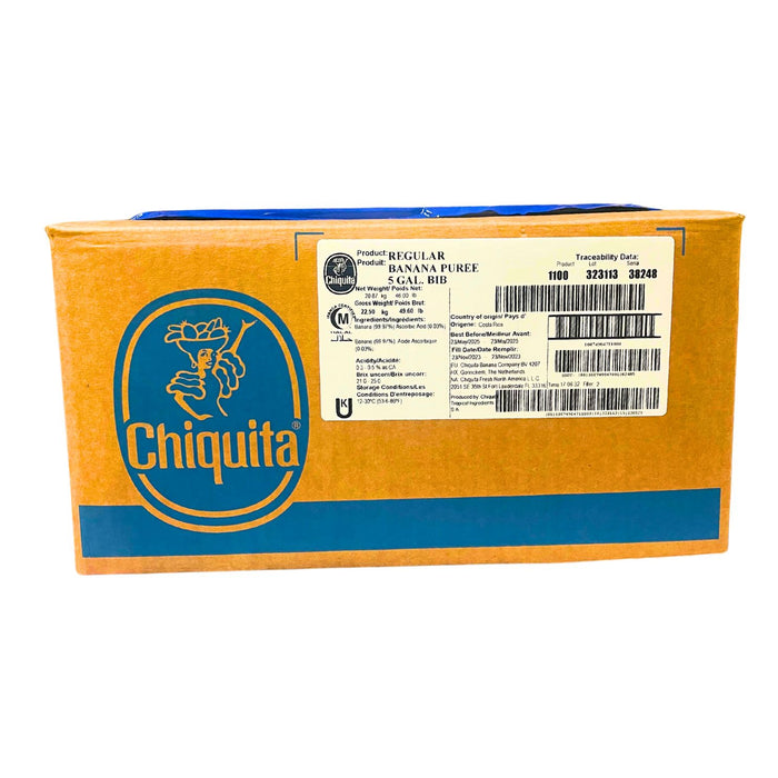 Chiquita Brand Banana Puree Bag in Box - 46 lbs | Smooth, 100% Natural Puree for Beverages, Desserts & Baking - SPECIALTY FOOD SOURCE