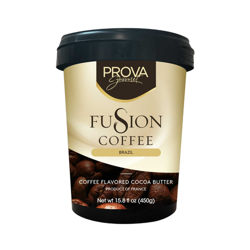 VanillaCOCOA BUTTER- COFFEE FLAVOREDCOCOA BUTTER- COFFEE FLAVOREDSpecialty Food SourceFUSION: COFFEE FLAVORED COCOA BUTTER / STRONG TOASTED &amp; NUTTY NOTES 
 Our FUSION Brazilian COCOA BUTTER- COFFEE FLAVORED offers rich roasted and nutty notes of f
