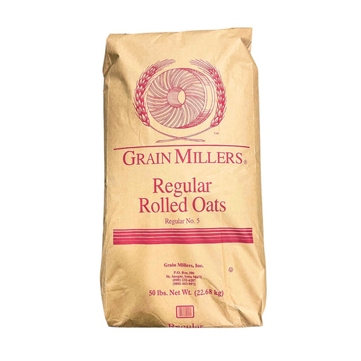 Grain Millers Regular Rolled Oats - 50 lb bag