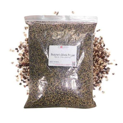 Black Pepper, Butcher’s GrindBlack Pepper, Butcher’Specialty Food SourceAdd a bold and flavorful twist to your meat dishes with our Butchers Grind Course Black Pepper. This coarse grind of peppercorn (12 mesh) is perfect for seasoning qu