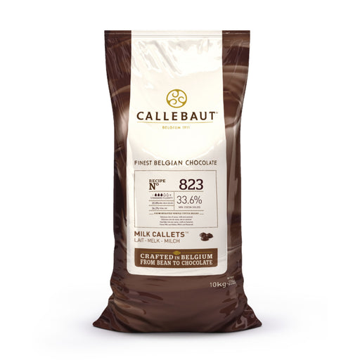 Candy & ChocolateCallebaut, 823 milk CalletsCallebaut, 823 milk CalletsSpecialty Food SourceCreate with the master in cocoa, milk &amp; caramel.If you're looking for an iconic milk chocolate preferred by chefs worldwide, Recipe N° 823 is the way to go. Thin