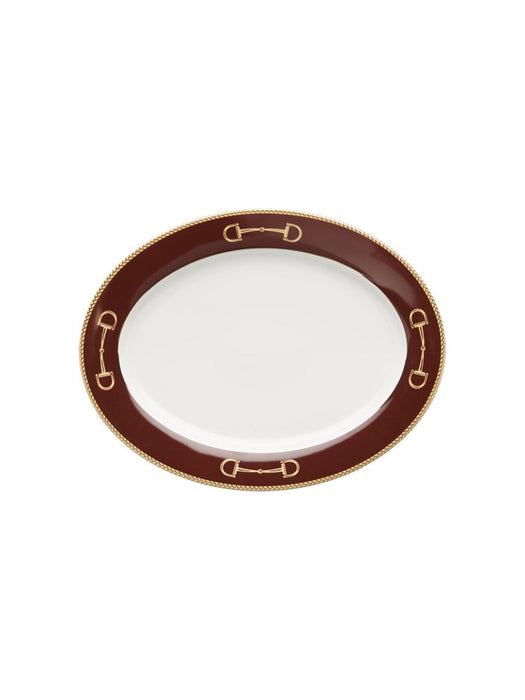 Julie Wear Cheval Chestnut Brown Platter