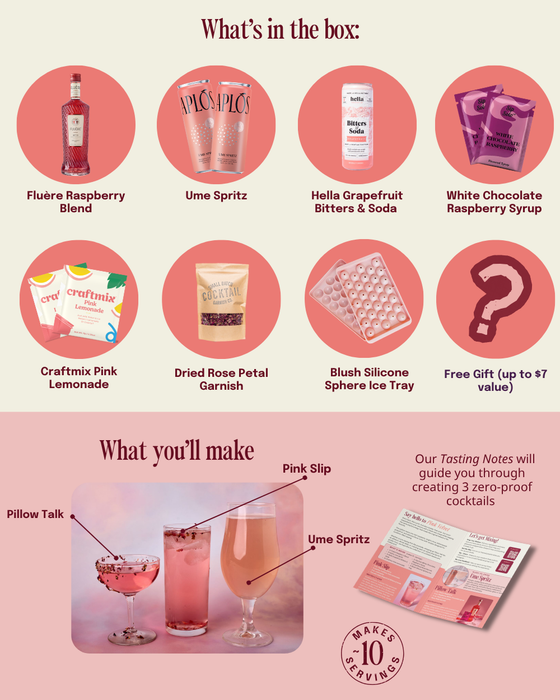 Pink Velvet Zero-Proof Cocktail Kit + Free Gift