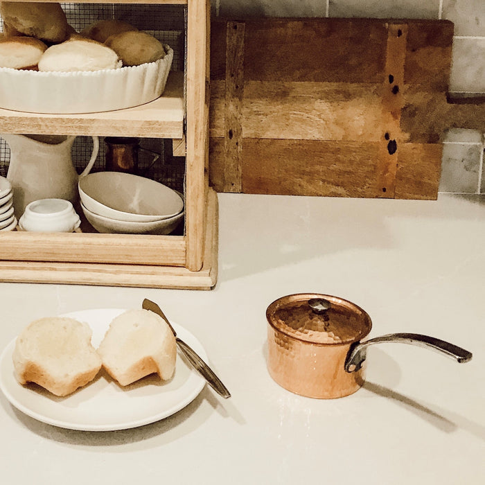 Copper Butter Pot Petite French Copper Butter Pot With Lid — Specialty Food Source