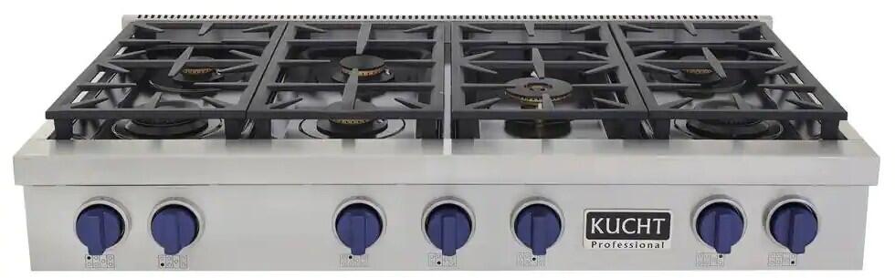 Kucht 48" Stainless Propane Cooktop, KFX489T/LP-B