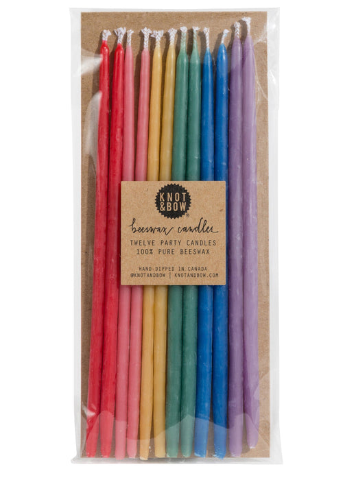 Knot & Bow Assorted Beeswax Party Candles