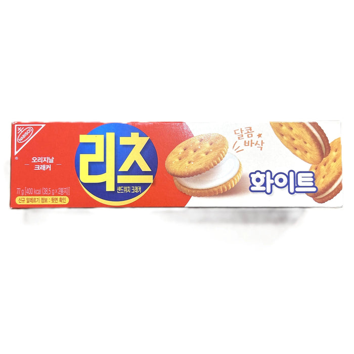 Korean Ritz White Cream Sandwich Crackers – Sweet Vanilla Cream Filled Crackers (Korea)