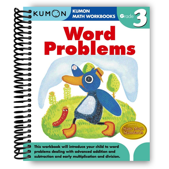 Kumon Grade 3 Word Problems (Spiral Bound)