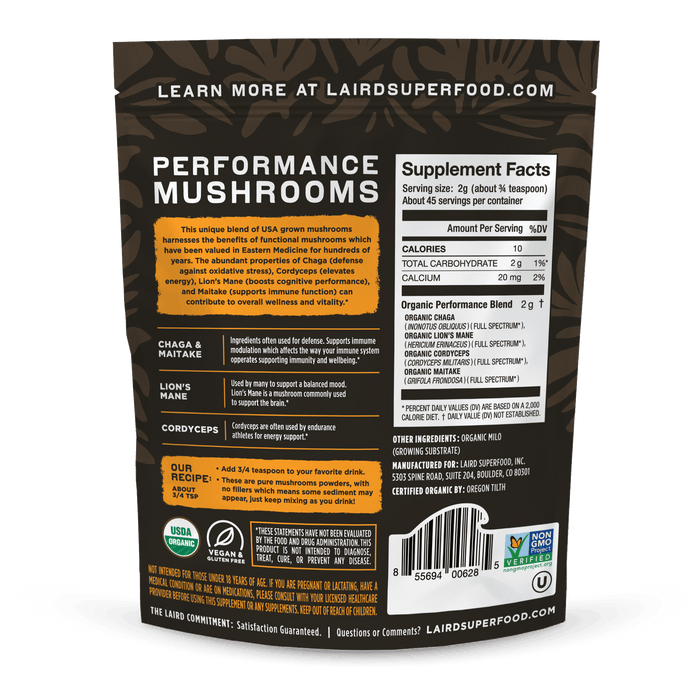 Organic Performance Mushrooms