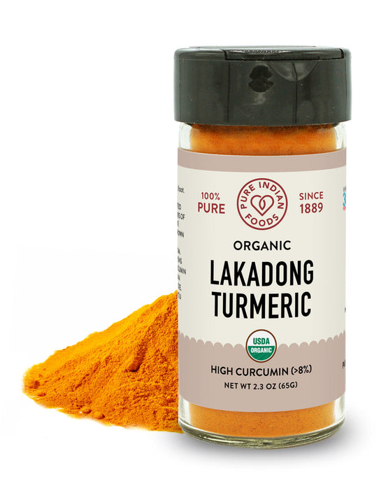 Lakadong Turmeric (High Curcumin >8%), Certified Organic