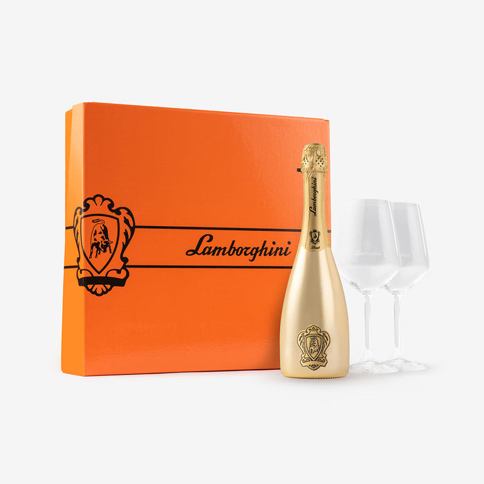 Lamborghini Oro Vino Spumante with Gift Set
