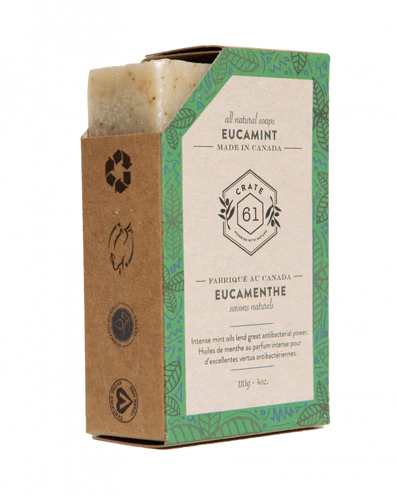 Crate 61 Eucamint Bar Soap (8 Pack, 4 Oz Each)