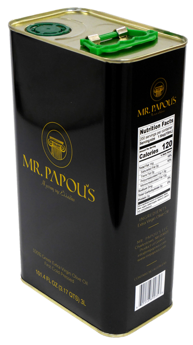 Mr. Papou's Authentic Extra Virgin Olive Oil Family Tin