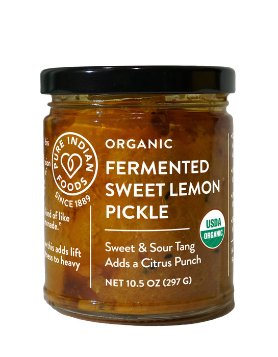 Fermented Sweet Lemon Pickle, Certified Organic - 10.5 oz
