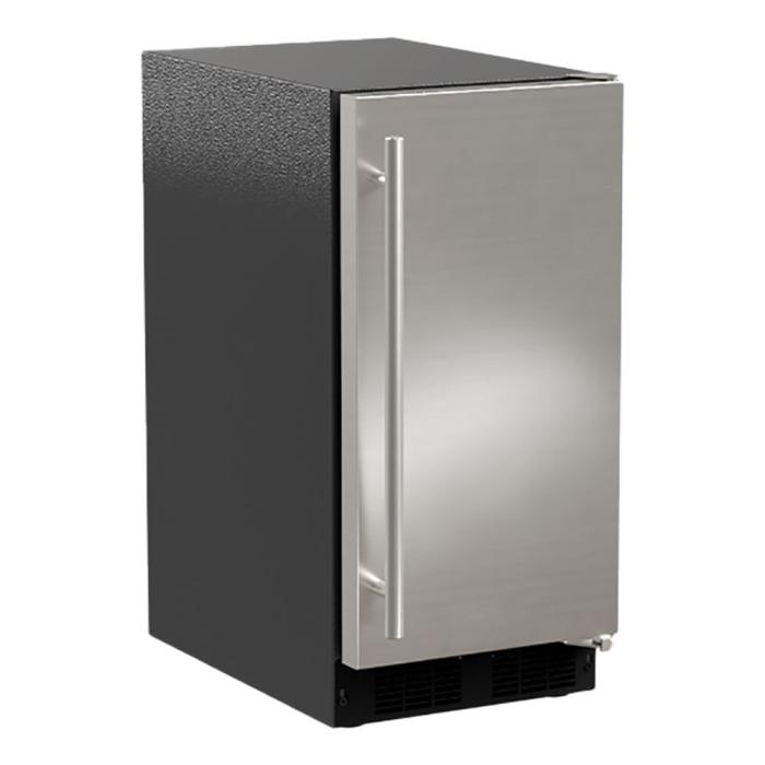 Marvel 15-In Low Profile Built-In Clear Ice Machine, Gravity Drain Application Stainless Steel Solid Reversible Door