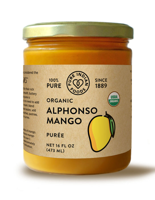 Alphonso Mango Puree, Certified Organic - 16 oz