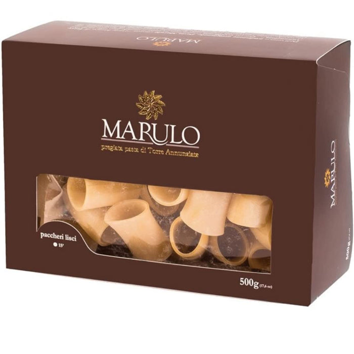 Marulo Paccheri Homemade Artisan Pasta – Authentic Italian Bronze Cut, 500 g (1.1 lb) Luxury Box