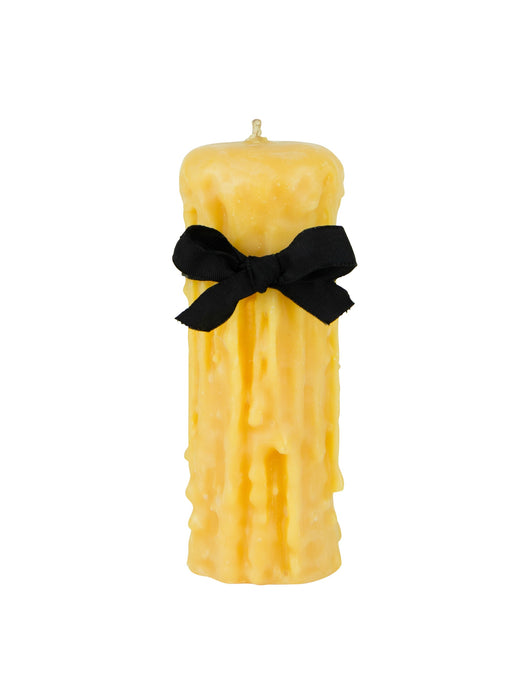 Beeswax Drip Pillar Candle 2.5 Inch Diameter