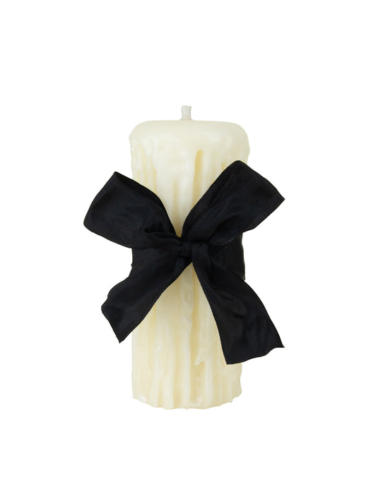 Beeswax Drip Pillar Candle 3.5 Inch Diameter