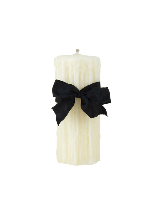 Beeswax Drip Pillar Candle 4.5 Inch Diameter