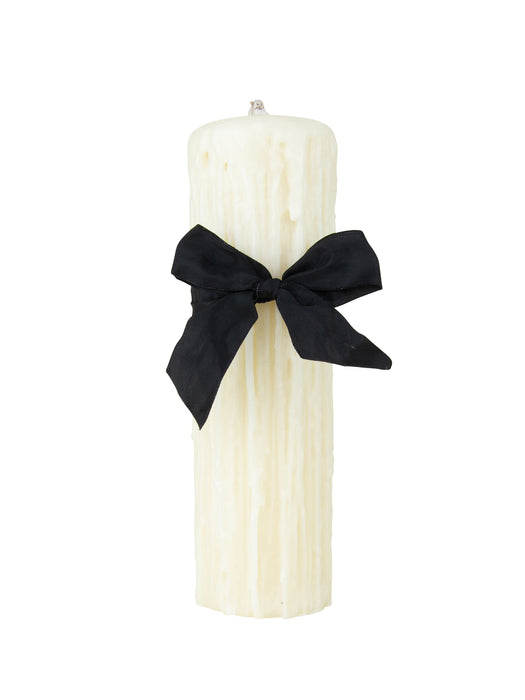 Beeswax Drip Pillar Candle 4.5 Inch Diameter