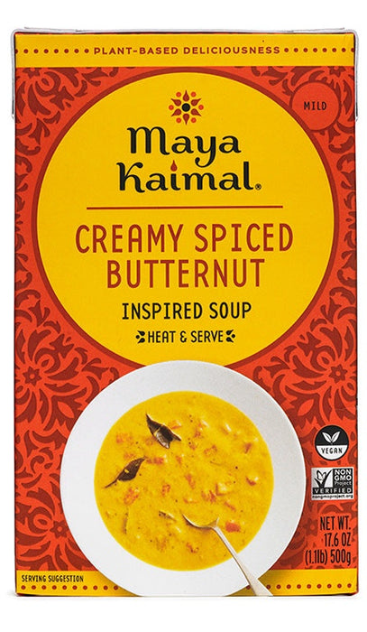 Maya Kaimal Creamy Spiced Butternut Squash Soup, 17.6oz (Pack of 12)