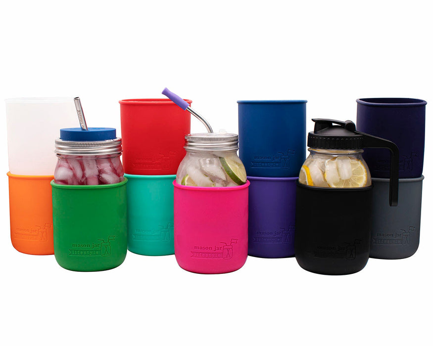 Silicone Sleeve for Quart 32oz Mason Jars