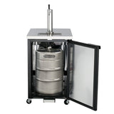 Maxx Cold 23 Inch Beer Tower / Dispenser (204 L) with Stainless Steel Top - Black