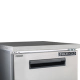 Maxx Cold 27.5 Inch Single Door Undercounter Freezer, Stainless Steel
