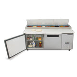 Maxx Cold X-Series Two-Door Refrigerated Pizza Prep Table
