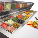 Maxx Cold 48 Inch Sandwich/Salad Prep Station in Stainless Steel