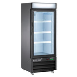 Maxx Cold 25 Inch Glass Door Merchandiser Freezer, Free Standing - Black