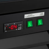 Maxx Cold 25 Inch Glass Door Merchandiser Freezer, Free Standing - Black