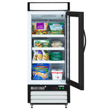 Maxx Cold 25 Inch Glass Door Merchandiser Freezer, Free Standing