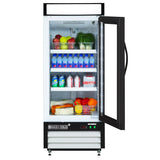 Maxx Cold 25 Inch Single Glass Door Free Standing Merchandiser Refrigerator