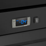 Maxx Cold 25 Inch Glass Door Merchandiser Freezer, Free Standing, 16 Cu. Ft. - Black