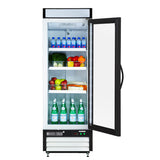 Maxx Cold 25 Inch Glass Door Merchandiser Refrigerator, Free Standing, 16 Cu. Ft.