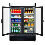 Maxx Cold 54 Inch Double Door Merchandiser Refrigerator, Free Standing, 48 Cu. Ft.