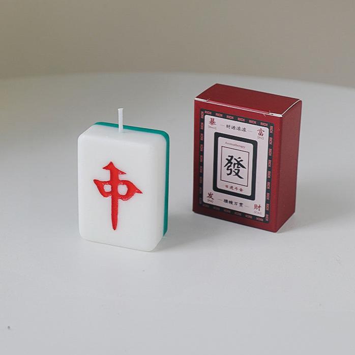 Lucky Mahjong Tile Candles