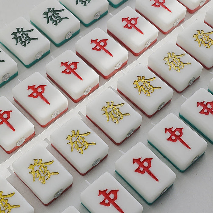 Lucky Mahjong Tile Candles