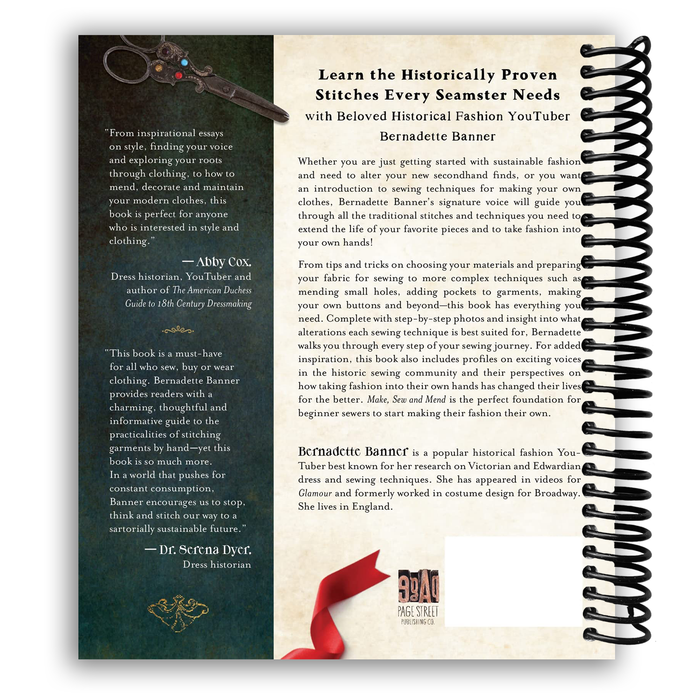 Make, Sew and Mend: Traditional Techniques to Sustainably Maintain and Refashion Your Clothes (Spiral Bound)