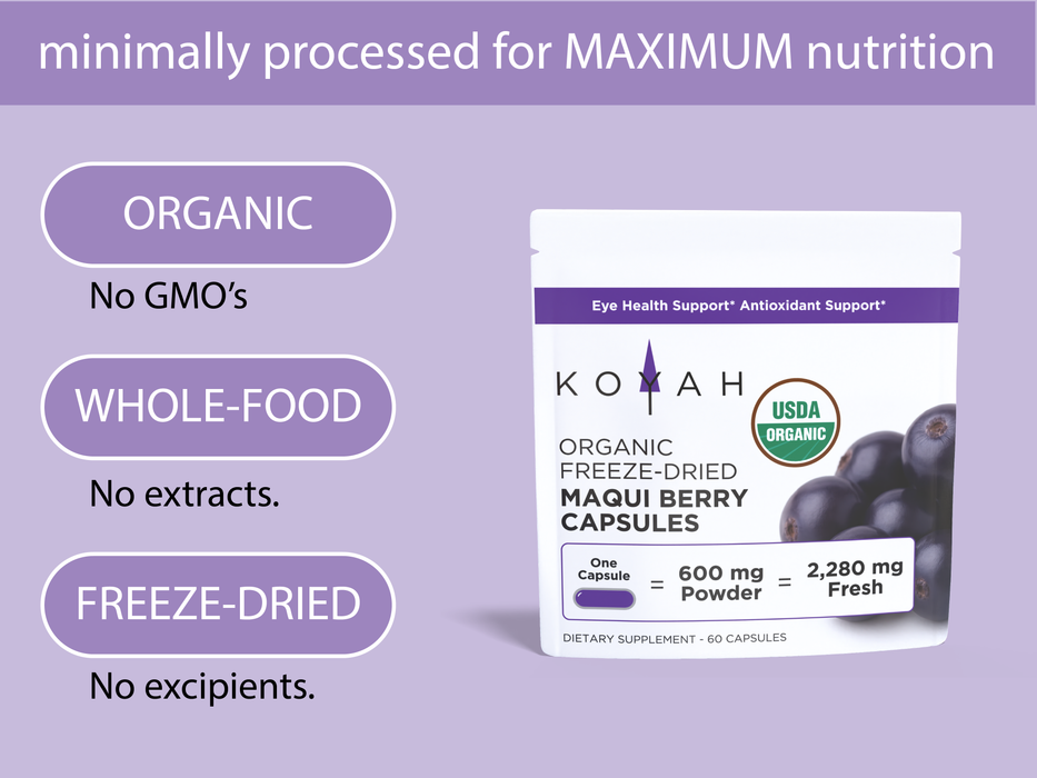Organic Maqui Berry Capsules