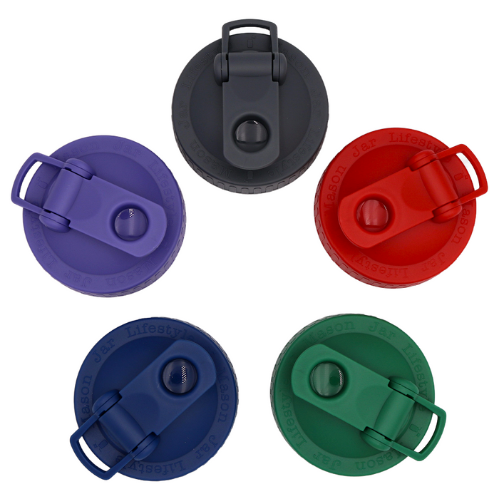 Pour & Store Shaker Lid with Carry Loop for Mason Jars