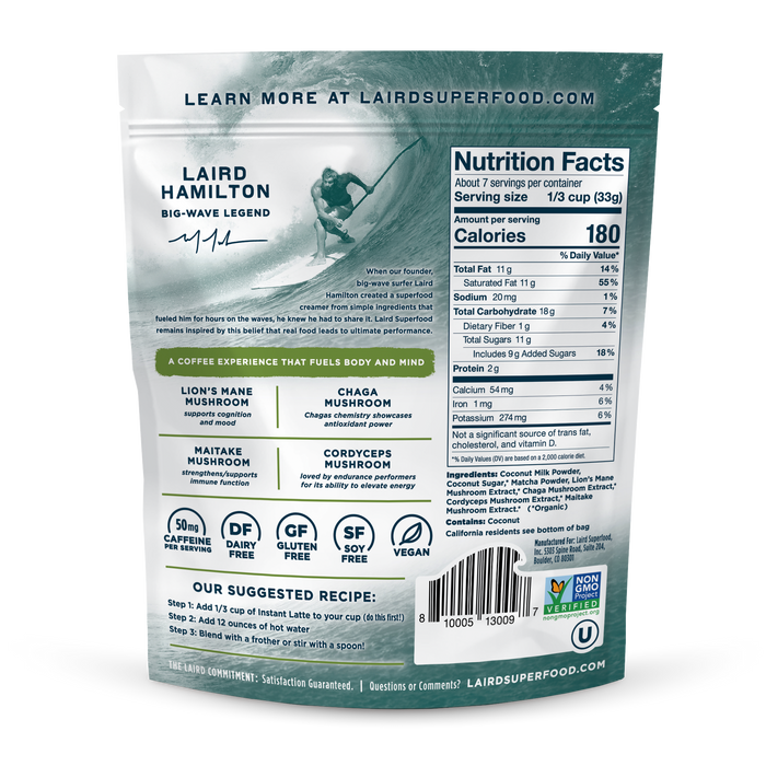 Matcha Instant Latte with Adaptogens