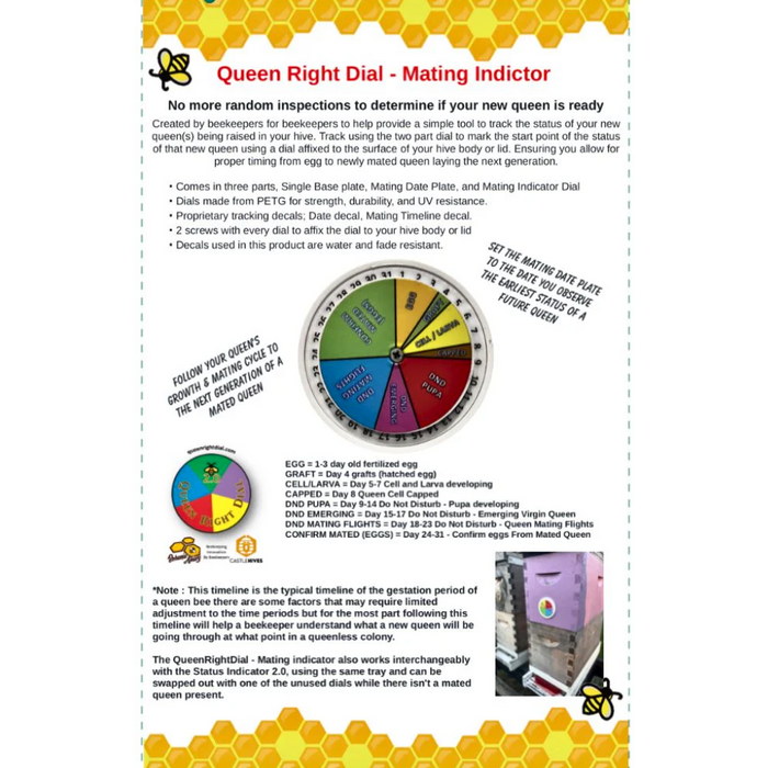 Queen Right Dial - Mating Indicator