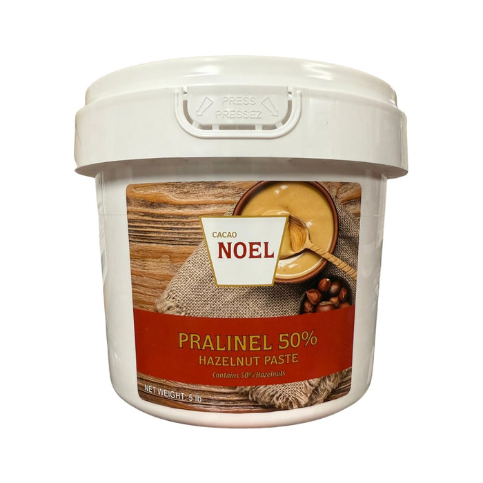 Cocoa Noel Hazelnut Praliné 50% - 5 lbs | Premium Nut Paste for Pastry & Confections