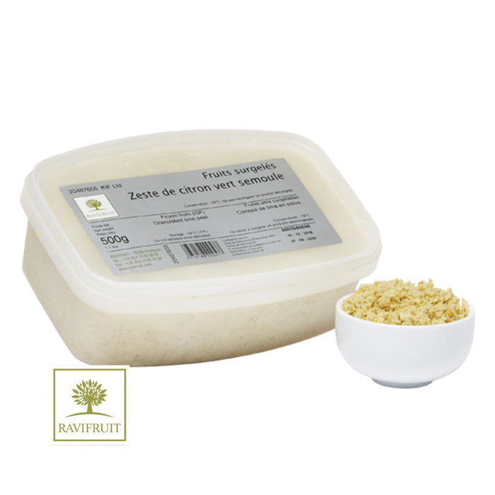 Lime Zest – 1.1 lb (500g) | Premium Frozen Citrus Zest for Baking & Desserts