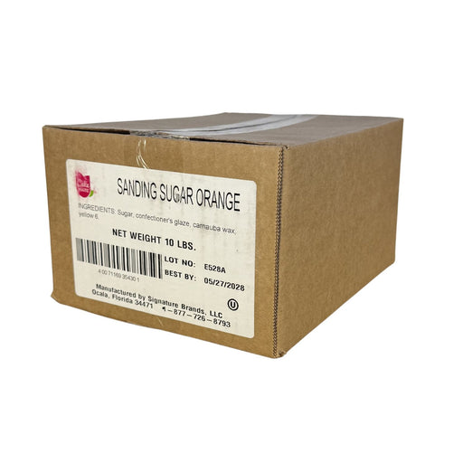 Cake Mate Orange Sanding Sugar 10lbs Case 