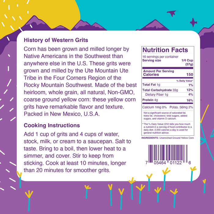 Western Heirloom Yellow Corn Grits