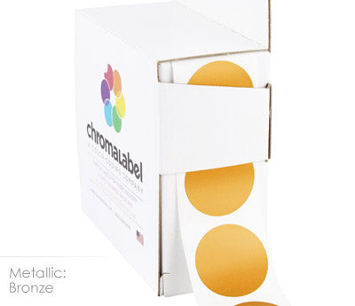 1" Permanent Round, Color-Code Dots: 1,000/Box